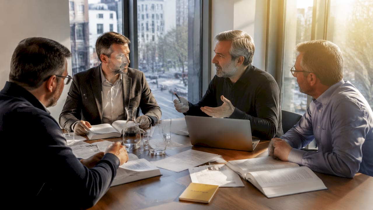 Team professioneller Fachübersetzer bei der Arbeit – Übersetzungsagentur UnaLingua