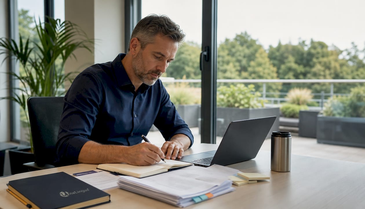 Übersetzungsprojekt-Management Projektmanager plant ein Übersetzungsprojekt – Übersetzungsagentur UnaLingua